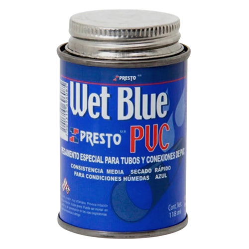 Pegamento para tuberia PVC, color azul de 118ml, 9608. – Lumi Material  Electrico