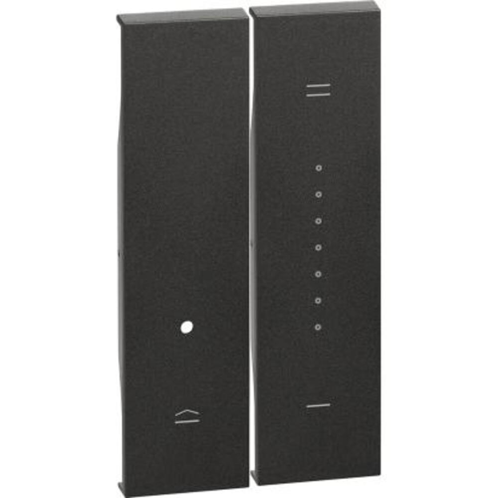 CUBRETECLA DIMMER 2 MODULOS COLOR NEGRO LIVING NOW