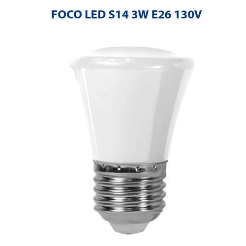 FOCO LED S14 3W E26 130V BLANCO